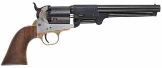 Leech & Rigdon Confederate Revolver,
.36 caliber, 7-1/2" round barrel,
percussion, steel frame, beech, 
used, by High Standard